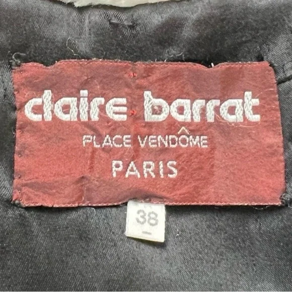 Claire Barrat | 80s Paris Boutique Oversized Faux Fur Polka Dot Jacket | - Picture 7 of 7